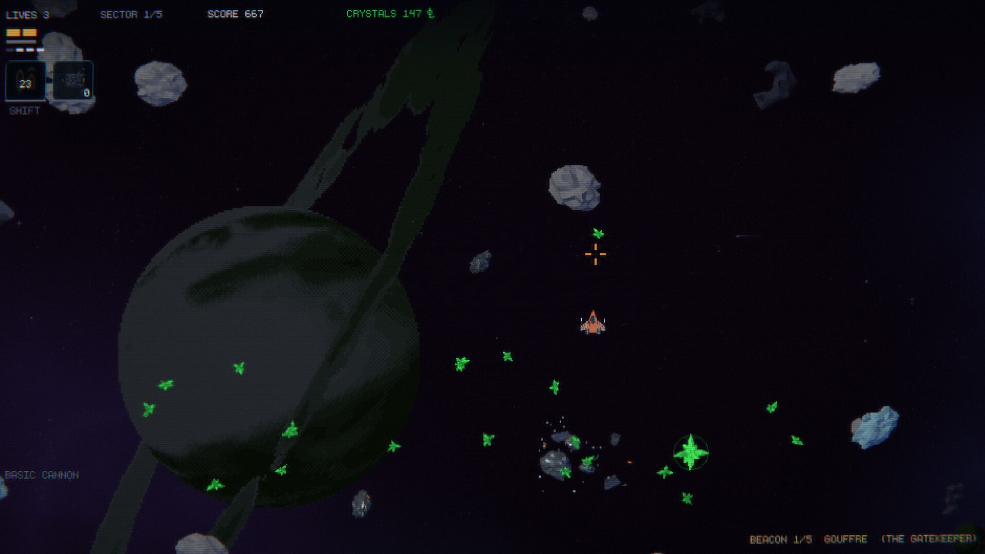 Vesper Drift - Asteroid field and swarm