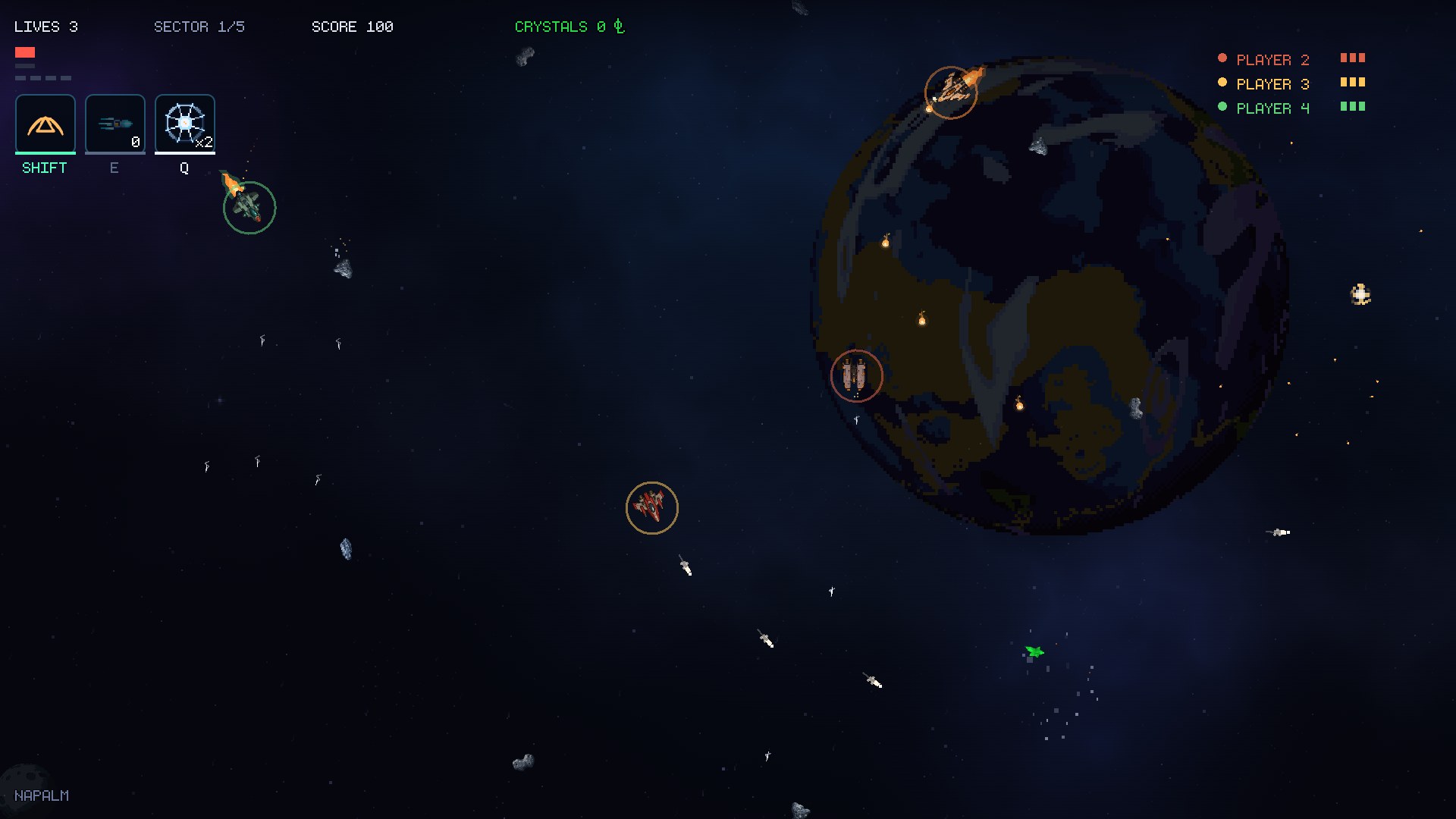 Vesper Drift - Four ships in co-op