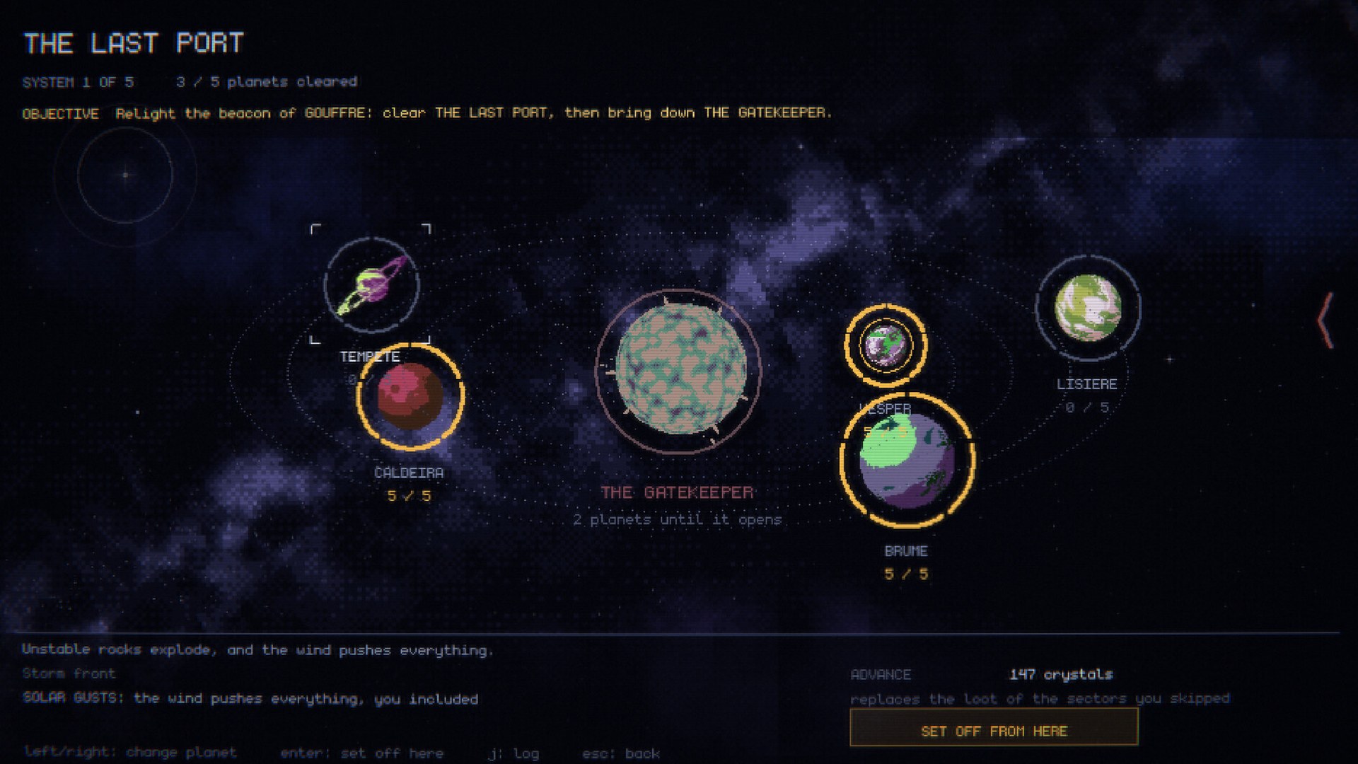 Vesper Drift - Galaxy map
